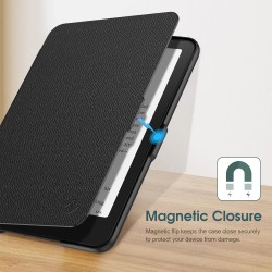 Fintie étui pour 7" kindle paperblanc (12e génération, 2024) et kindle colorsoft (1re génération, 2025/2024), coque fine et lége