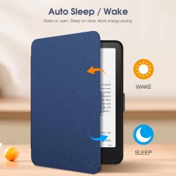 Fintie étui pour 7" kindle paperblanc (12e génération, 2024) et kindle colorsoft (1re génération, 2025/2024), coque fine et lége