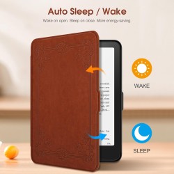 Fintie étui pour 7" kindle paperblanc (12e génération, 2024) et kindle colorsoft (1re génération, 2025/2024), coque fine et lége