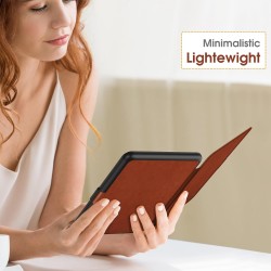 Fintie étui pour 7" kindle paperblanc (12e génération, 2024) et kindle colorsoft (1re génération, 2025/2024), coque fine et lége