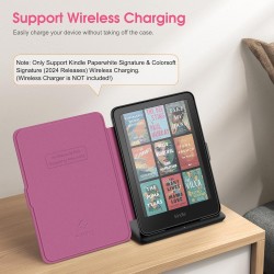 Fintie étui pour 7" kindle paperblanc (12e génération, 2024) et kindle colorsoft (1re génération, 2025/2024), coque fine et lége