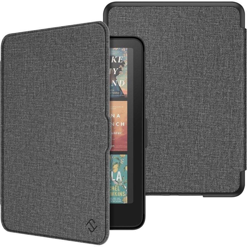 Fintie étui pour 7" kindle paperblanc (12e génération, 2024) et kindle colorsoft (1re génération, 2025/2024), coque fine et lége