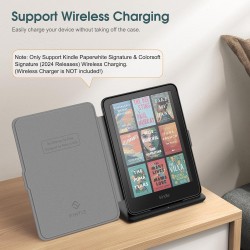 Fintie étui pour 7" kindle paperblanc (12e génération, 2024) et kindle colorsoft (1re génération, 2025/2024), coque fine et lége