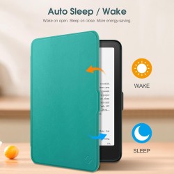 Fintie étui pour 7" kindle paperblanc (12e génération, 2024) et kindle colorsoft (1re génération, 2025/2024), coque fine et lége