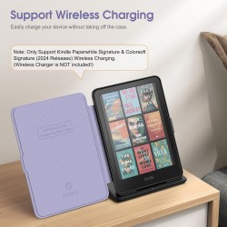 Fintie étui pour 7" kindle paperblanc (12e génération, 2024) et kindle colorsoft (1re génération, 2025/2024), coque fine et lége