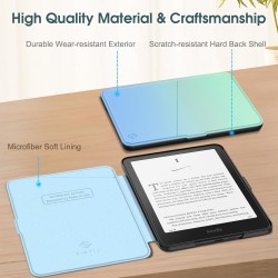 Fintie étui pour 7" kindle paperblanc (12e génération, 2024) et kindle colorsoft (1re génération, 2025/2024), coque fine et lége