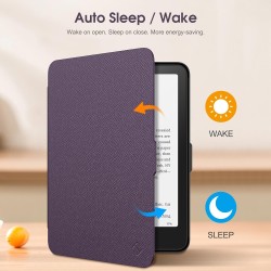 Fintie étui pour 7" kindle paperblanc (12e génération, 2024) et kindle colorsoft (1re génération, 2025/2024), coque fine et lége