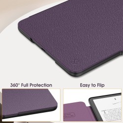 Fintie étui pour 7" kindle paperblanc (12e génération, 2024) et kindle colorsoft (1re génération, 2025/2024), coque fine et lége