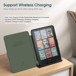 Fintie étui pour 7" kindle paperblanc (12e génération, 2024) et kindle colorsoft (1re génération, 2025/2024), coque fine et lége