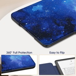 Fintie étui pour 7" kindle paperblanc (12e génération, 2024) et kindle colorsoft (1re génération, 2025/2024), coque fine et lége