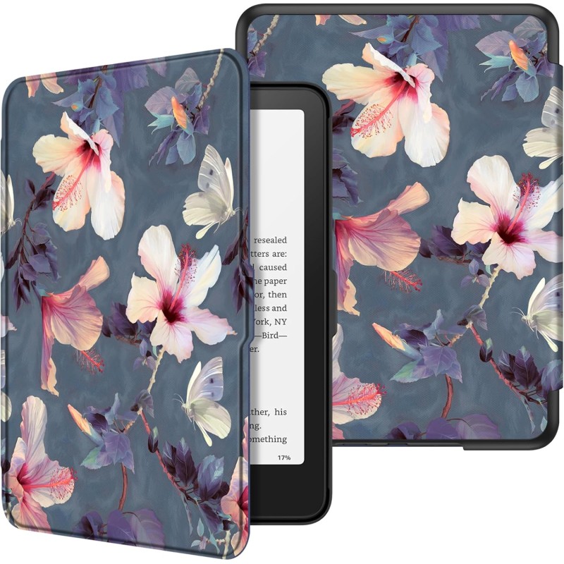 Fintie étui pour 7" kindle paperblanc (12e génération, 2024) et kindle colorsoft (1re génération, 2025/2024), coque fine et lége