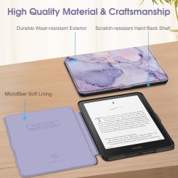 Fintie étui pour 7" kindle paperblanc (12e génération, 2024) et kindle colorsoft (1re génération, 2025/2024), coque fine et lége