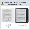 Vancle Étui pour Kobo Libra Colour 7" / Kobo Libra 2 7" Housse avec Coins renforcés Étui pour Kobo Libra 2 7" Coque