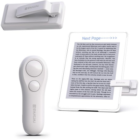 SK SYUKUYU RF Télécommande Liseuse Kobo, Kindle, Tourne Page Liseuse for iPad iPhone Android Tablets, Tourneur Page Liseuse pour