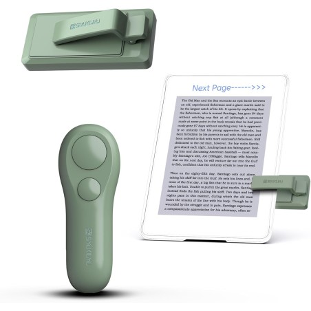 SK SYUKUYU RF Télécommande Liseuse Kobo, Kindle, Tourne Page Liseuse for iPad iPhone Android Tablets, Tourneur Page Liseuse pour