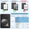 Tqq étui pour 7" kindle paperblanc et kindle colorsoft signature edition (modèle 2024 uniquement), protection complète, léger et