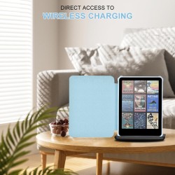 Tqq étui pour 7" kindle paperblanc et kindle colorsoft signature edition (modèle 2024 uniquement), protection complète, léger et
