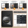 Moko étui compatible avec 7"/6,8 pouces kindle paperblanc(12e gén. 2024/11e gén. 2021), coque de protection avec dragonne, auto 