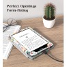 Moko étui compatible avec 7"/6,8 pouces kindle paperblanc(12e gén. 2024/11e gén. 2021), coque de protection avec dragonne, auto 
