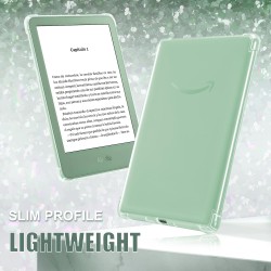 CoBak Étui pour Kindle - Étui Transparent pour Le 6" Nouveau Kindle 11e génération 2024 (Modèle RS23CV) / 2022 (Modèle C2V2L3) -