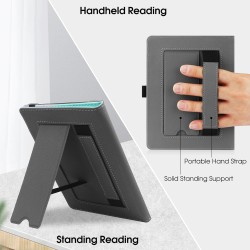 Etui universel pour tout le 6" paperblanc ereaders, folio stand coque housse avec dragonne compatible avec kindle 2022/kindle pa