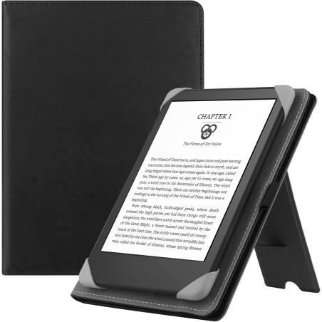 Etui universel pour tout le 6" paperwhite ereaders, folio stand coque housse avec dragonne compatible avec kindle 2022/kindle pa
