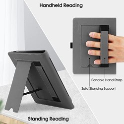 Etui universel pour tout le 6" paperwhite ereaders, folio stand coque housse avec dragonne compatible avec kindle 2022/kindle pa