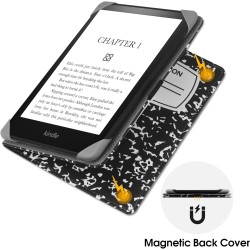 Etui universel pour tout le 6" paperblanc ereaders, folio stand coque housse avec dragonne compatible avec kindle 2022/kindle pa