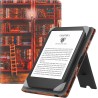 Etui universel pour tout le 6" paperblanc ereaders, folio stand coque housse avec dragonne compatible avec kindle 2022/kindle pa