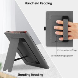 Etui universel pour tout le 6" paperblanc ereaders, folio stand coque housse avec dragonne compatible avec kindle 2022/kindle pa