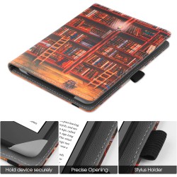 Etui universel pour tout le 6" paperblanc ereaders, folio stand coque housse avec dragonne compatible avec kindle 2022/kindle pa