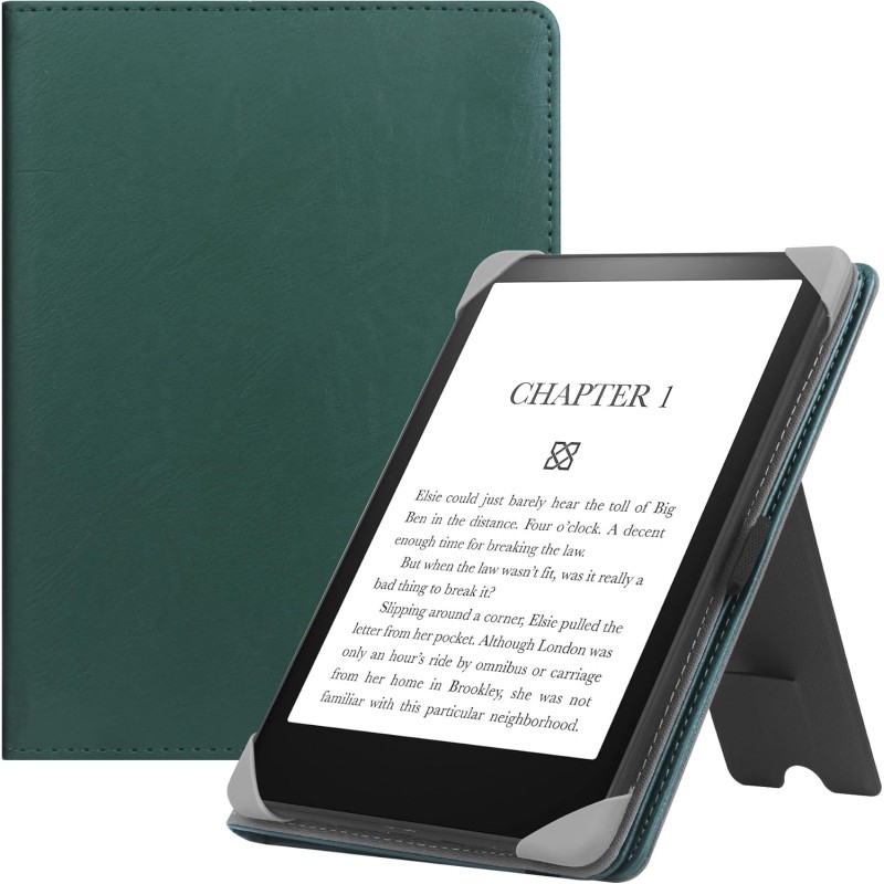 Etui universel pour tout le 6" paperblanc ereaders, folio stand coque housse avec dragonne compatible avec kindle 2022/kindle pa