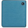 kwmobile Étui Compatible avec Kobo Libra H2O Coque - Étui à Rabat magnétique Tablette eReader Similicuir - pétrole