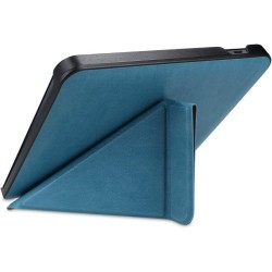 kwmobile Étui Compatible avec Kobo Libra H2O Coque - Étui à Rabat magnétique Tablette eReader Similicuir - pétrole
