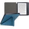 kwmobile Étui Compatible avec Kobo Libra H2O Coque - Étui à Rabat magnétique Tablette eReader Similicuir - pétrole