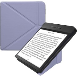 kwmobile Étui Compatible avec Kobo Libra H2O Coque - Étui à Rabat magnétique Tablette eReader Similicuir - Lavande