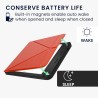 Kwmobile étui compatible avec kobo libra h2o coque - étui à rabat magnétique tablette ereader similicuir - orange fruitée