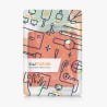 Kwmobile étui compatible avec kobo libra h2o coque - étui à rabat magnétique tablette ereader similicuir - orange fruitée