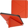 Kwmobile étui compatible avec kobo libra h2o coque - étui à rabat magnétique tablette ereader similicuir - orange fruitée