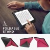 kwmobile Étui Compatible avec Kobo Libra H2O Coque - Étui à Rabat magnétique Tablette eReader Similicuir - Rose Fluo