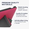 kwmobile Étui Compatible avec Kobo Libra H2O Coque - Étui à Rabat magnétique Tablette eReader Similicuir - Rose Fluo