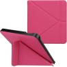 kwmobile Étui Compatible avec Kobo Libra H2O Coque - Étui à Rabat magnétique Tablette eReader Similicuir - Rose Fluo