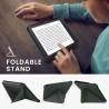 kwmobile Étui Compatible avec Kobo Libra H2O Coque - Étui à Rabat magnétique Tablette eReader Similicuir - Vert foncé