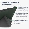 kwmobile Étui Compatible avec Kobo Libra H2O Coque - Étui à Rabat magnétique Tablette eReader Similicuir - Vert foncé