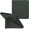 kwmobile Étui Compatible avec Kobo Libra H2O Coque - Étui à Rabat magnétique Tablette eReader Similicuir - Vert foncé