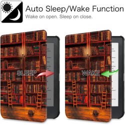 FINTIE Étui pour Kobo Clara HD 6 Pouces 2018 (Numéro de Modèle: N249) - Housse Fine et Légère Coque Fermeture Magnétique Fonctio