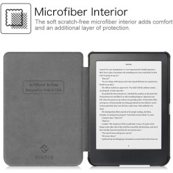 FINTIE Étui pour Kobo Clara HD 6 Pouces 2018 (Numéro de Modèle: N249) - Housse Fine et Légère Coque Fermeture Magnétique Fonctio