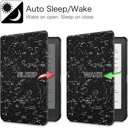 FINTIE Étui pour Kobo Clara HD 6 Pouces 2018 (Numéro de Modèle: N249) - Housse Fine et Légère Coque Fermeture Magnétique Fonctio