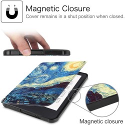 FINTIE Étui pour Kobo Clara HD 6 Pouces 2018 (Numéro de Modèle: N249) - Housse Fine et Légère Coque Fermeture Magnétique Fonctio