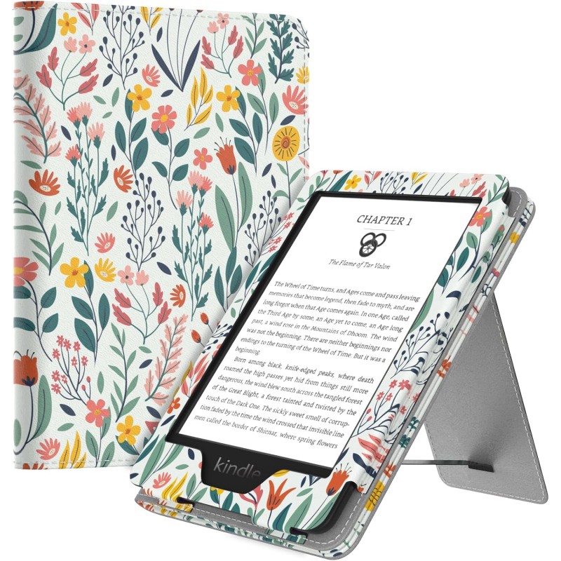 MoKo Étui Compatible avec 6" All-New Kindle (11ème Génération, 2024/2022 Release)/ Kindle (10th Gén, 2019)/Kindle (8th Gén, 2016